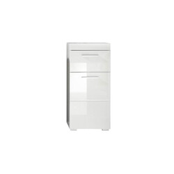 Vannitoakapp AMANDA valge kõrgläige / valge, 37x31xH79 cm