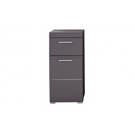 Vannitoakapp AMANDA hall kõrgläige / hall, 37x31xH79 cm