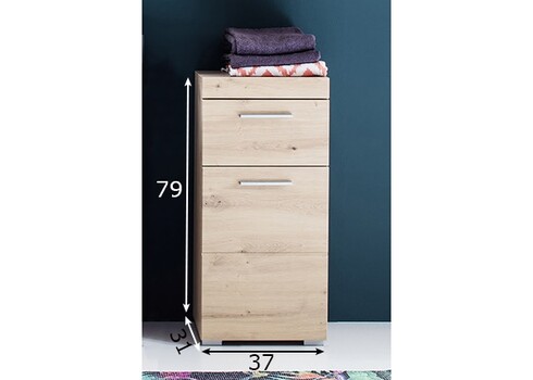 Vannitoakapp AMANDA metsik tamm, 37x31xH79 cm