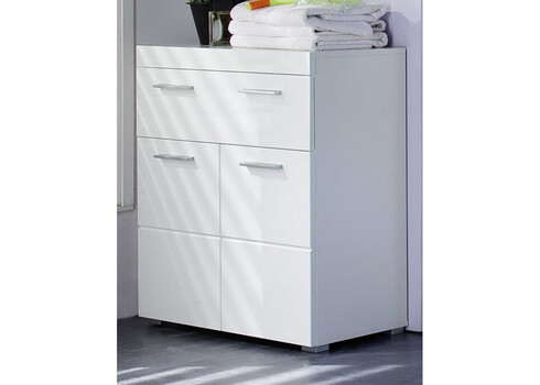 Vannitoakapp AMANDA valge kõrgläige / valge, 73x31xH79 cm