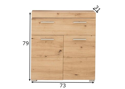 Vannitoakapp AMANDA metsik tamm, 73x31xH79 cm