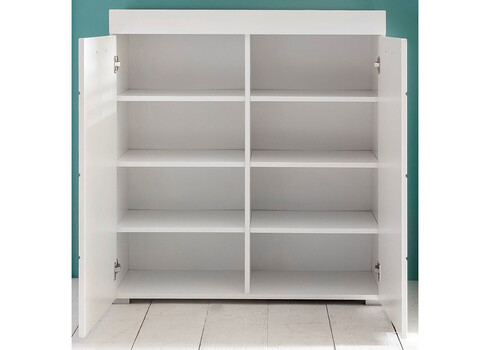 Jalatsikapp AMANDA valge läige / valge, 91x38xH97 cm