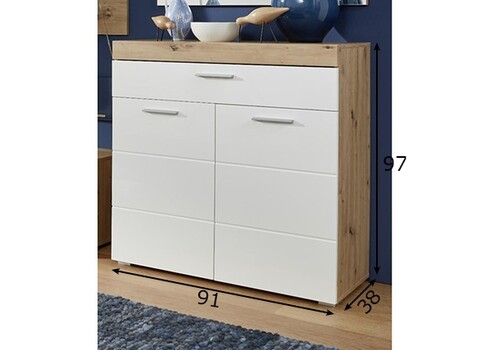 Kummut AMANDA metsik tamm, 91x38xH97 cm