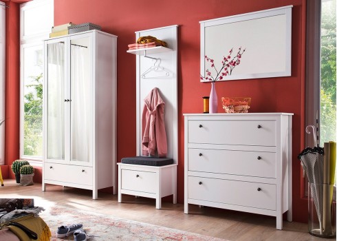 Peegel OLE valge, 91x3xH62 cm