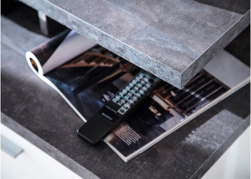 TV-alus MOOD valge, 180x44xH65 cm LED