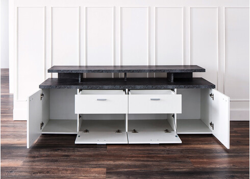 TV-alus MOOD valge, 180x44xH65 cm LED