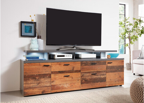 TV-alus MOOD pruun, 180x44xH65 cm LED