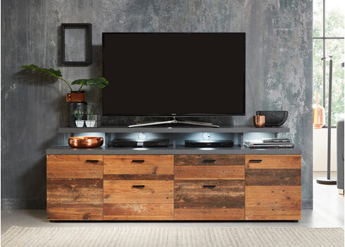 TV-alus MOOD pruun, 180x44xH65 cm LED