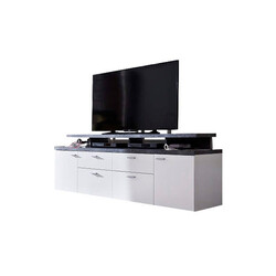 TV-alus MOOD valge, 180x44xH65 cm LED