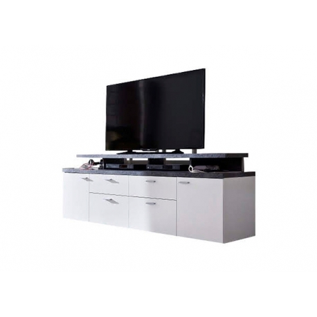 TV-alus MOOD valge, 180x44xH65 cm LED