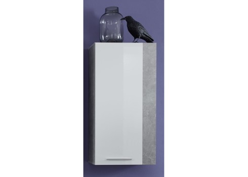 Seinakapp ROCK valge läige / hall, 52x31xH103 cm