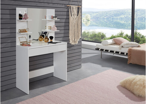 Tualettlaud BASIX valge, 85x40xH141 cm