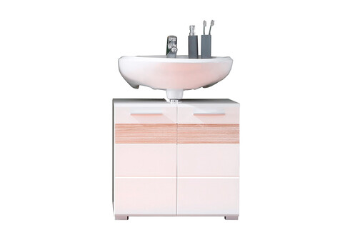 Valamukapp MEZZO valge / hele tamm, 60x34xH56 cm