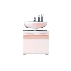 Valamukapp MEZZO valge / hele tamm, 60x34xH56 cm