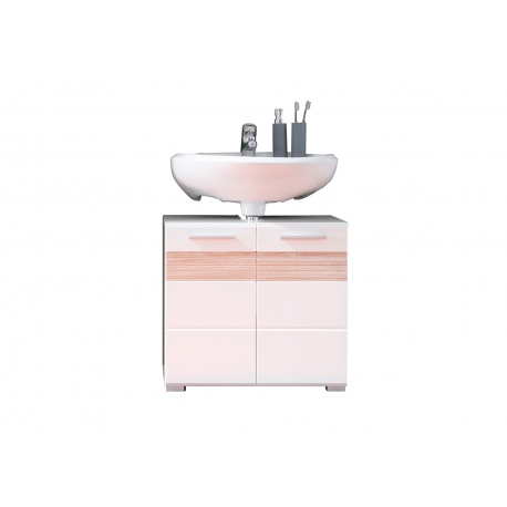 Valamukapp MEZZO valge / hele tamm, 60x34xH56 cm