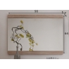Peegel MALEA tamm, 90x4xH64 cm
