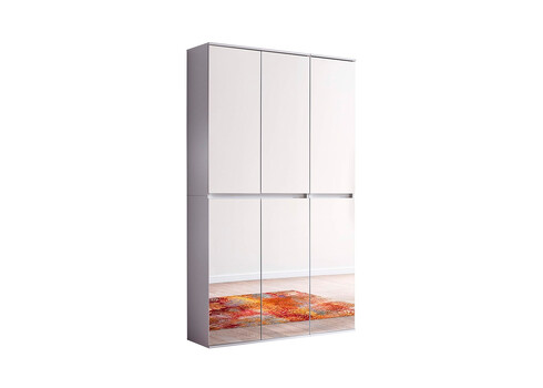 Esikukapp MIRROR valge, 111x34xH191 cm