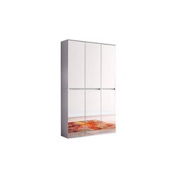 Esikukapp MIRROR valge, 111x34xH191 cm