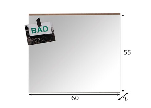 Peegel SET-ONE, 60x2xH55 cm