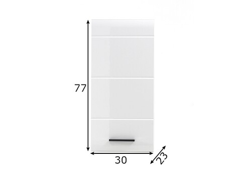 Seinakapp SKIN valge läige, 30x23xH77 cm