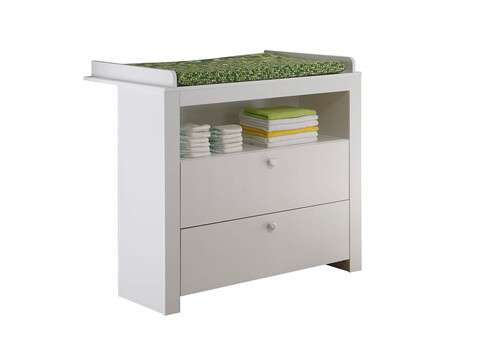 Kummut mähkimisalusega OLIVIA valge, 96x69xH104 cm