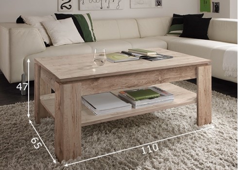 Diivanilaud APOLLO liivatamm, 110x65xH47 cm