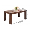 Pikendatav söögilaud TRENDTEAM kulunud puit, 160-200x90xH77 cm