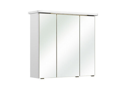 Peegelkapp PIOLO valge, 75x20xH72 cm, LED