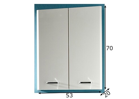 Seinakapp PIOLO valge, 53x20xH70 cm