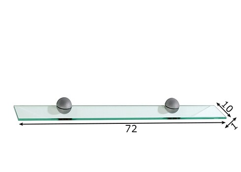 Seinariiul PIOLO klaas, 72x10xH1 cm