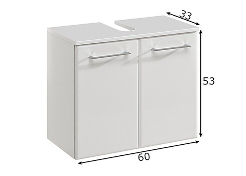 Valamukapp SEO valge läige, 60x33xH53 cm
