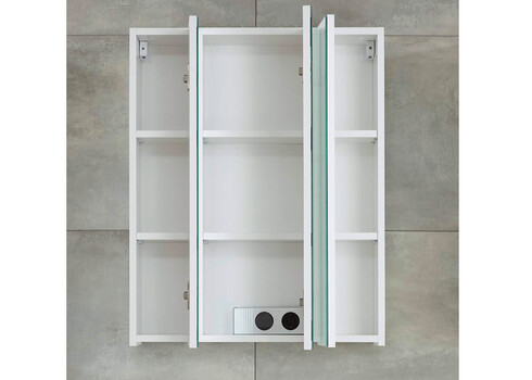 Peegelkapp MONTE valge läige, 60x18xH74 cm