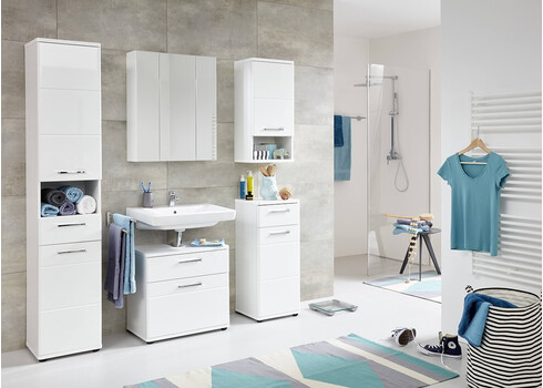 Vannitoakapp MONTE valge läige, 37x34xH87 cm