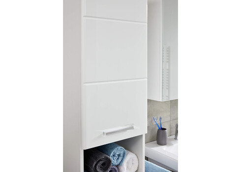 Vannitoamööbli komplekt MONTE valge läige, 164x38xH189 cm