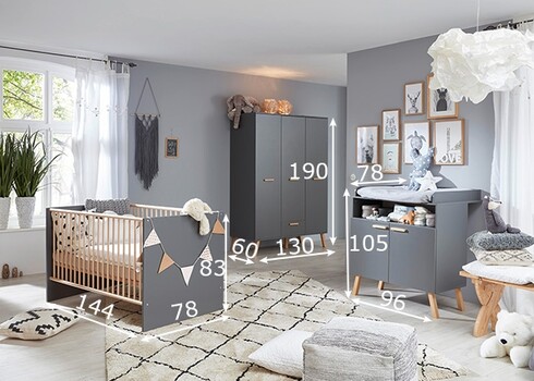 Lastetoamööbli komplekt MATS hall