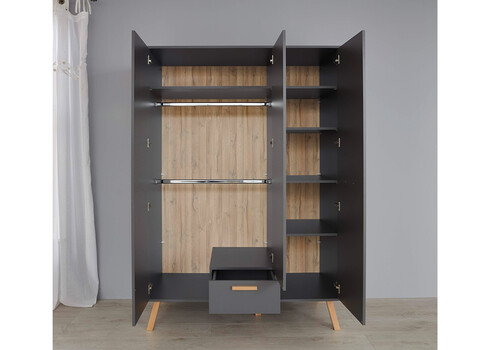 Riidekapp MATS hall, 130x60xH190 cm