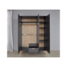 Riidekapp MATS hall, 130x60xH190 cm