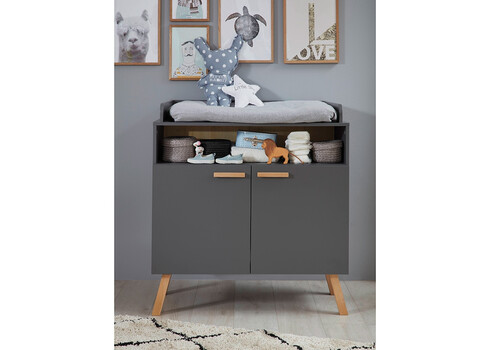 Kummut mähkimisalusega MATS hall, 96x78xH105 cm