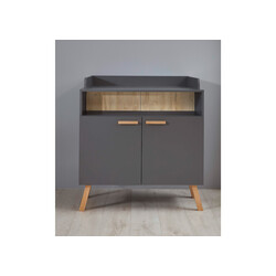 Kummut mähkimisalusega MATS hall, 96x78xH105 cm