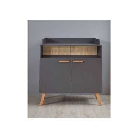 Kummut mähkimisalusega MATS hall, 96x78xH105 cm