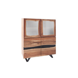 Vitriinkapp AMAZONAS akaatsia, 118x39xH140 cm