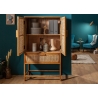 Kummut BAMBOO LOUNGE mango / beež, 80x45xH140 cm