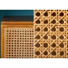 Kummut BAMBOO LOUNGE mango / beež, 80x45xH140 cm