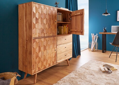 Kummut MYSTIC LIVING akaatsia, 118x40xH140 cm