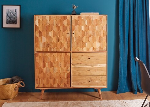 Kummut MYSTIC LIVING akaatsia, 118x40xH140 cm