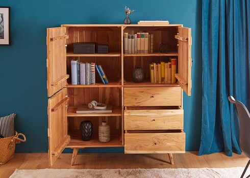 Kummut MYSTIC LIVING akaatsia, 118x40xH140 cm