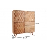 Kummut MYSTIC LIVING akaatsia, 118x40xH140 cm