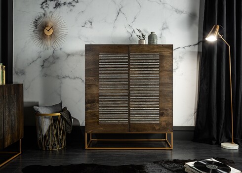 Kummut ONYX tumepruun, 100x45xH121 cm