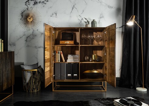 Kummut ONYX tumepruun, 100x45xH121 cm