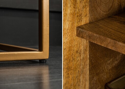 Kummut ONYX tumepruun, 100x45xH121 cm